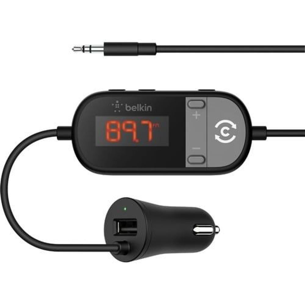 F8Z880AU - Belkin TuneCast In-Car 3.5mm to FM Transmitter - Headphone