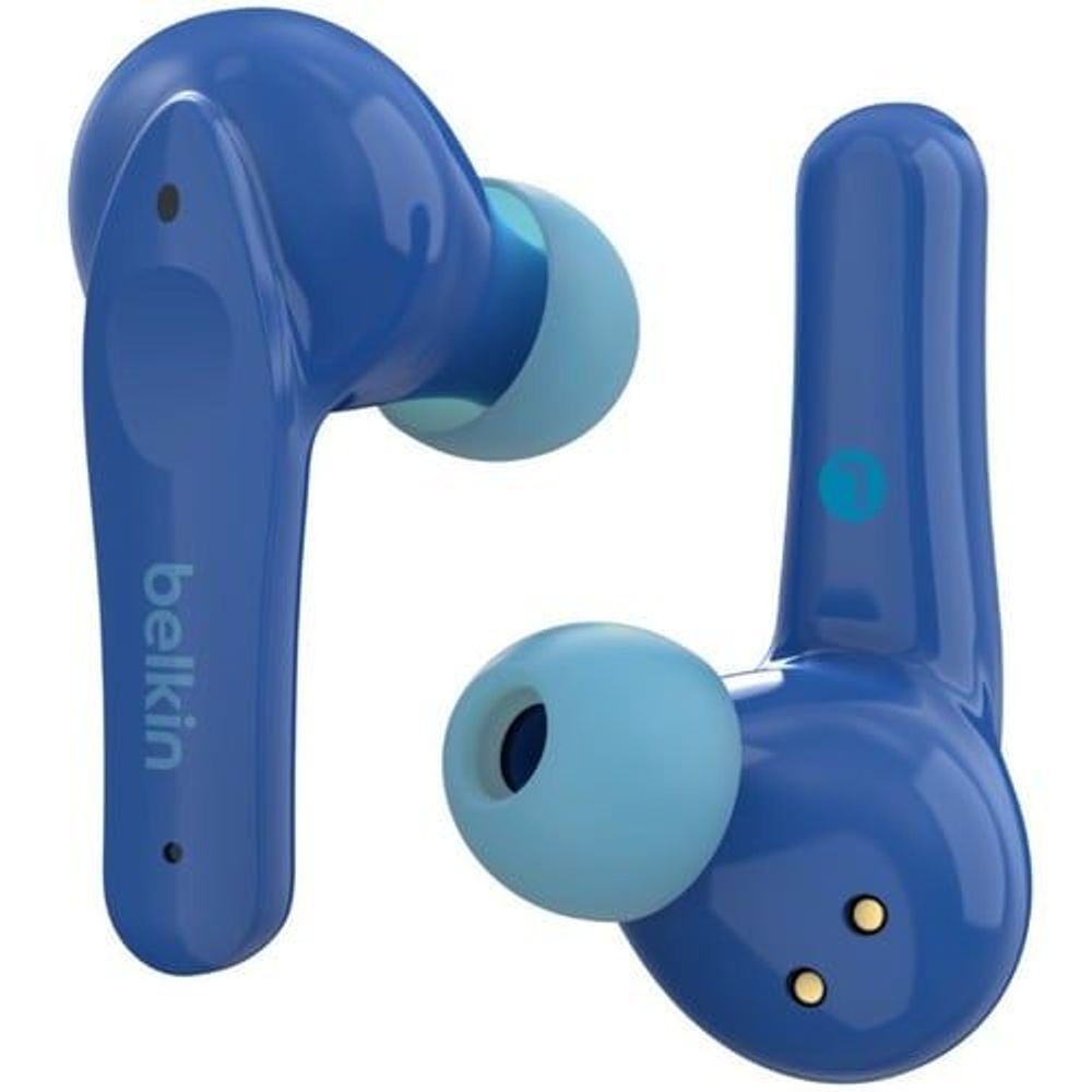 PAC003BTBL - Belkin SOUNDFORM Nano Wire Earbuds for Kids - True Wire - Bluetooth - 1000 cm - Earbud - Binaural - In-ear - Blue