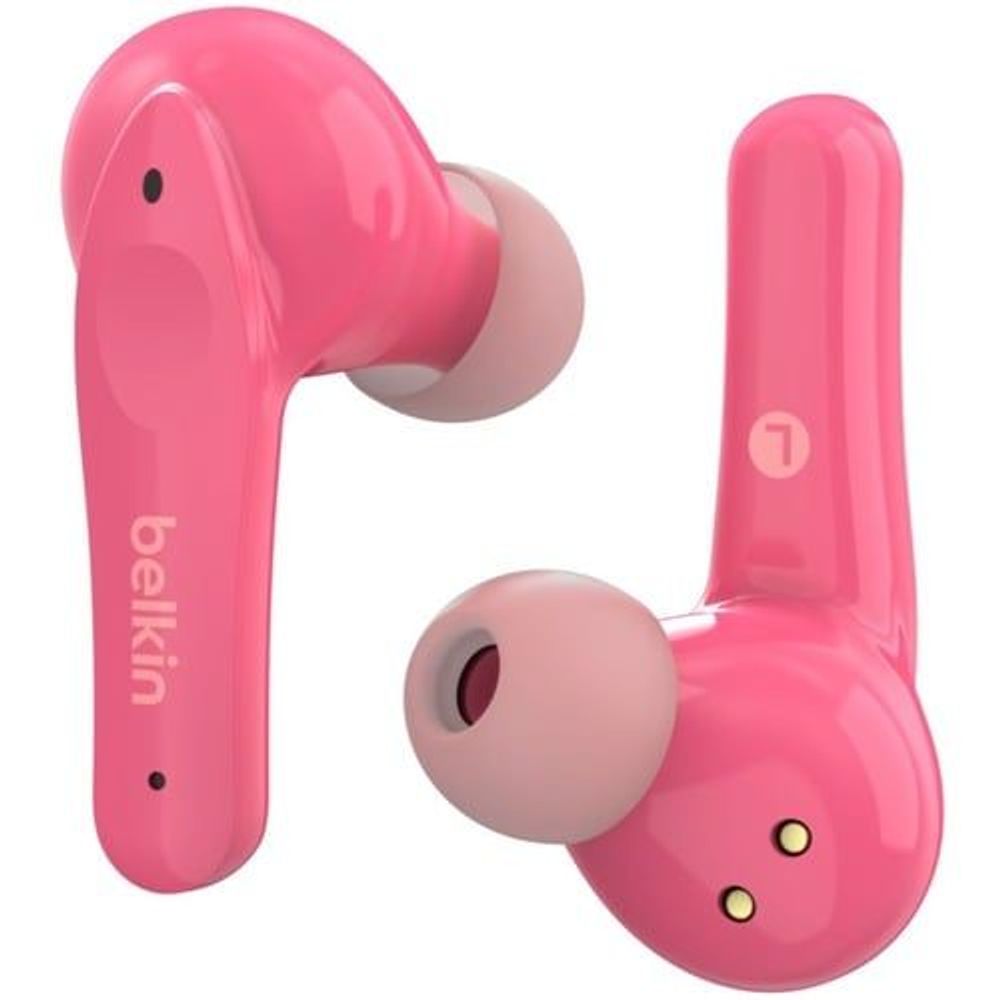 PAC003BTPK - Belkin SOUNDFORM Nano Wire Earbuds for Kids - True Wire - Bluetooth - 1000 cm - Earbud - Binaural - In-ear - Pink