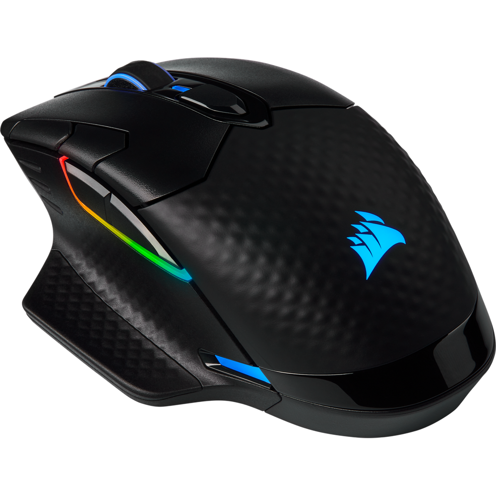 Corsair Dark Core Pro RGB SE 18000 DPI Optical Wired / Wireless Gaming Mouse with Qi Wireless Charging - Black