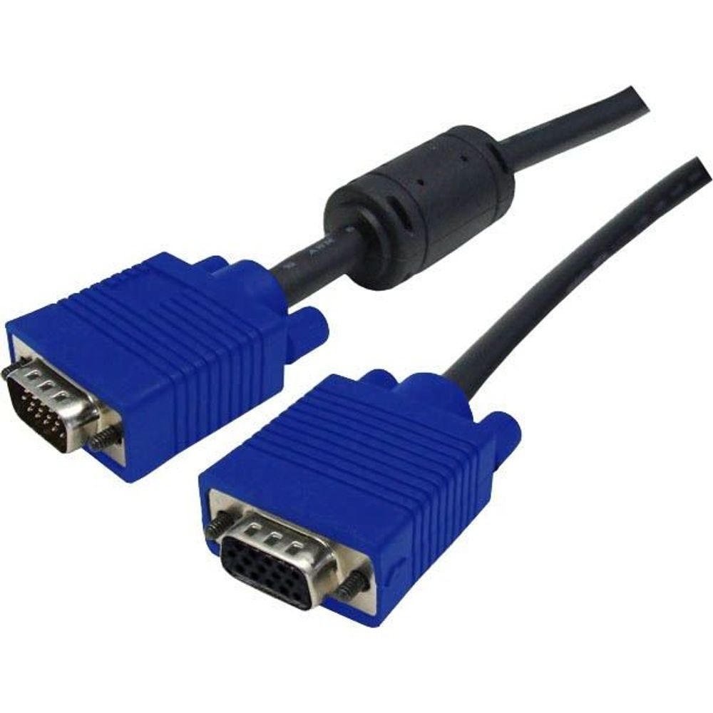 DYNAMIX 0.5m VESA DDC VGA Extension Cable Moulded. HDDB15 M/F Coaxial