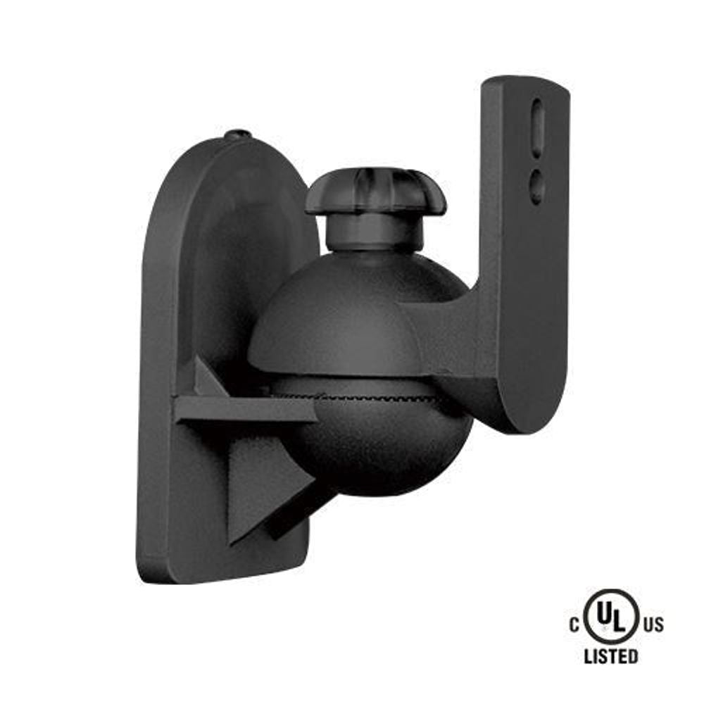 BRATECK Universal wall mount speaker bracket. Includes Adjustment knob for easy speaker angling