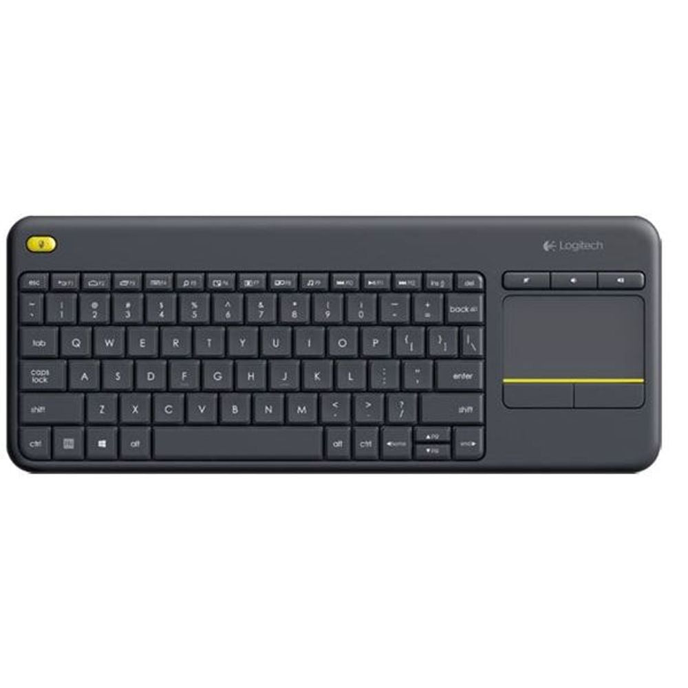 Logitech K400 Plus Wireless Keyboard with Touch Pad Black