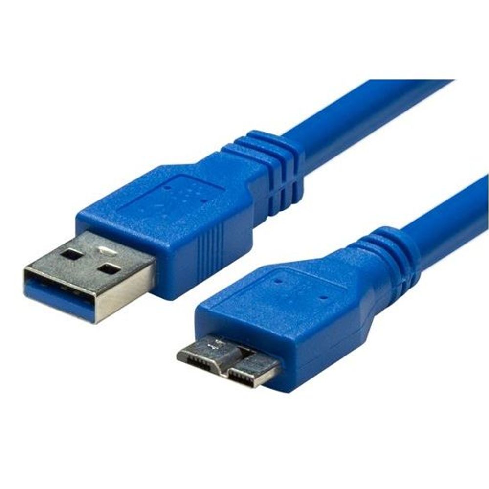DYNAMIX 1m USB 3.0 Micro-B Male to USB-A Male Connector.