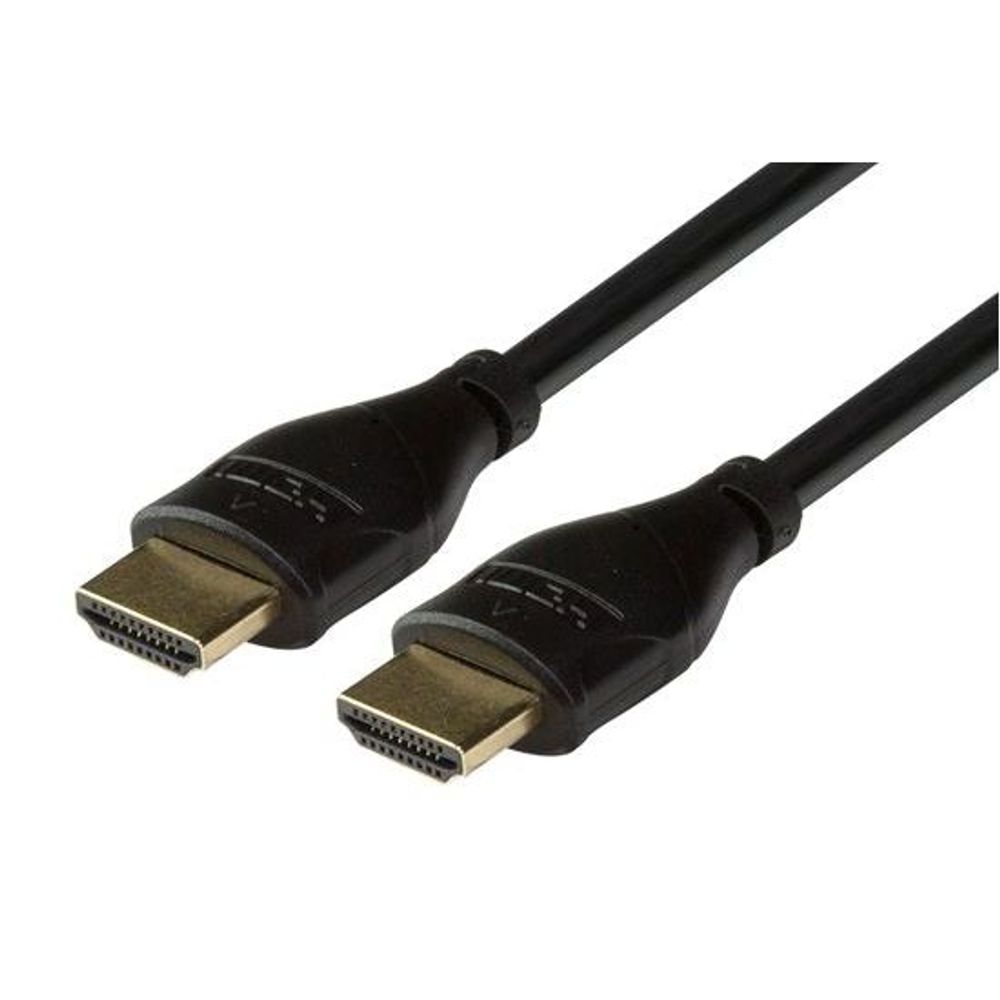 DYNAMIX 0.5m HDMI 10Gbs Slimline High-Speed Cable with Ethernet.