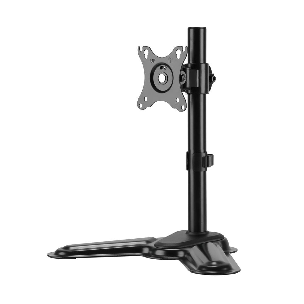 BRATECK 17''-32'' Single Screen Articulating Monitor Stand. Free-Tilting Design, Sturdy Steel Base, 360 Rotary VESA Plate