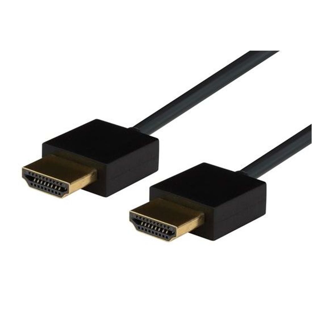DYNAMIX 0.5M HDMI BLACK Nano High Speed With Ethernet Cable. Designed