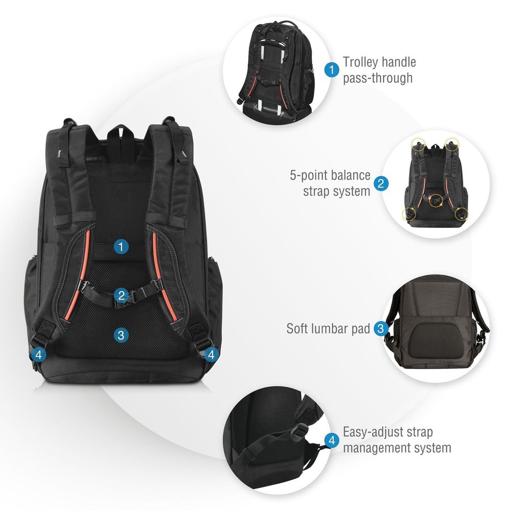 EVERKI EKP121S15 Atlas Checkpoint Friendly Laptop Backpack, 11''~15.6'' Adaptable Compartment