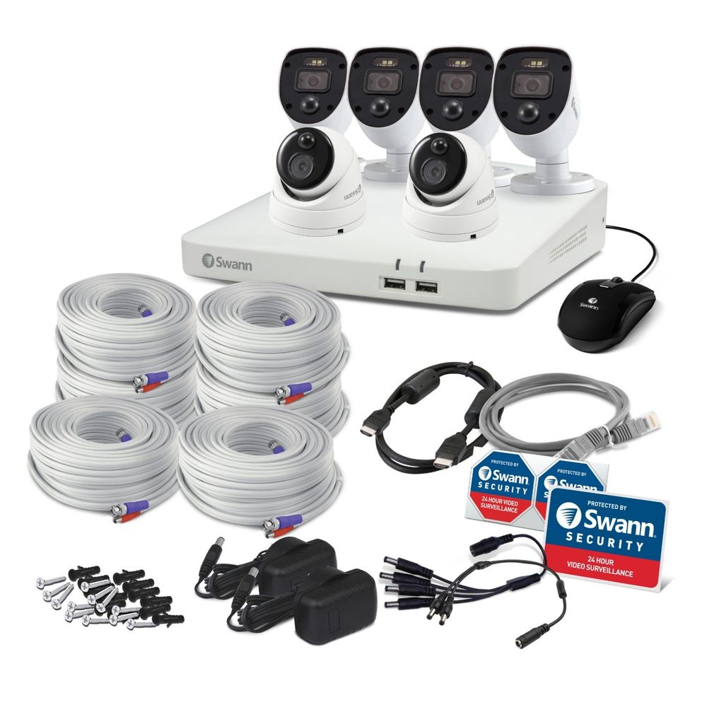 Swann SWDVK-84680W4SL2D-AU DVR8-4680W 1080p/1TB/4x PRO-1080SL /2x PRO-1080MSD Cam