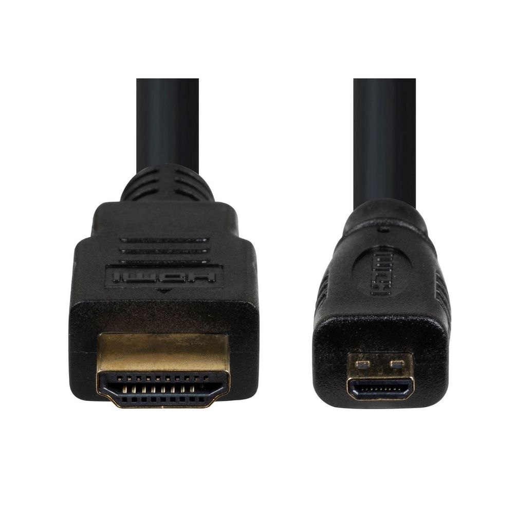 DYNAMIX 1m HDMI to HDMI Micro Cable v1.4. Max Res: 4K@30Hz. Colour