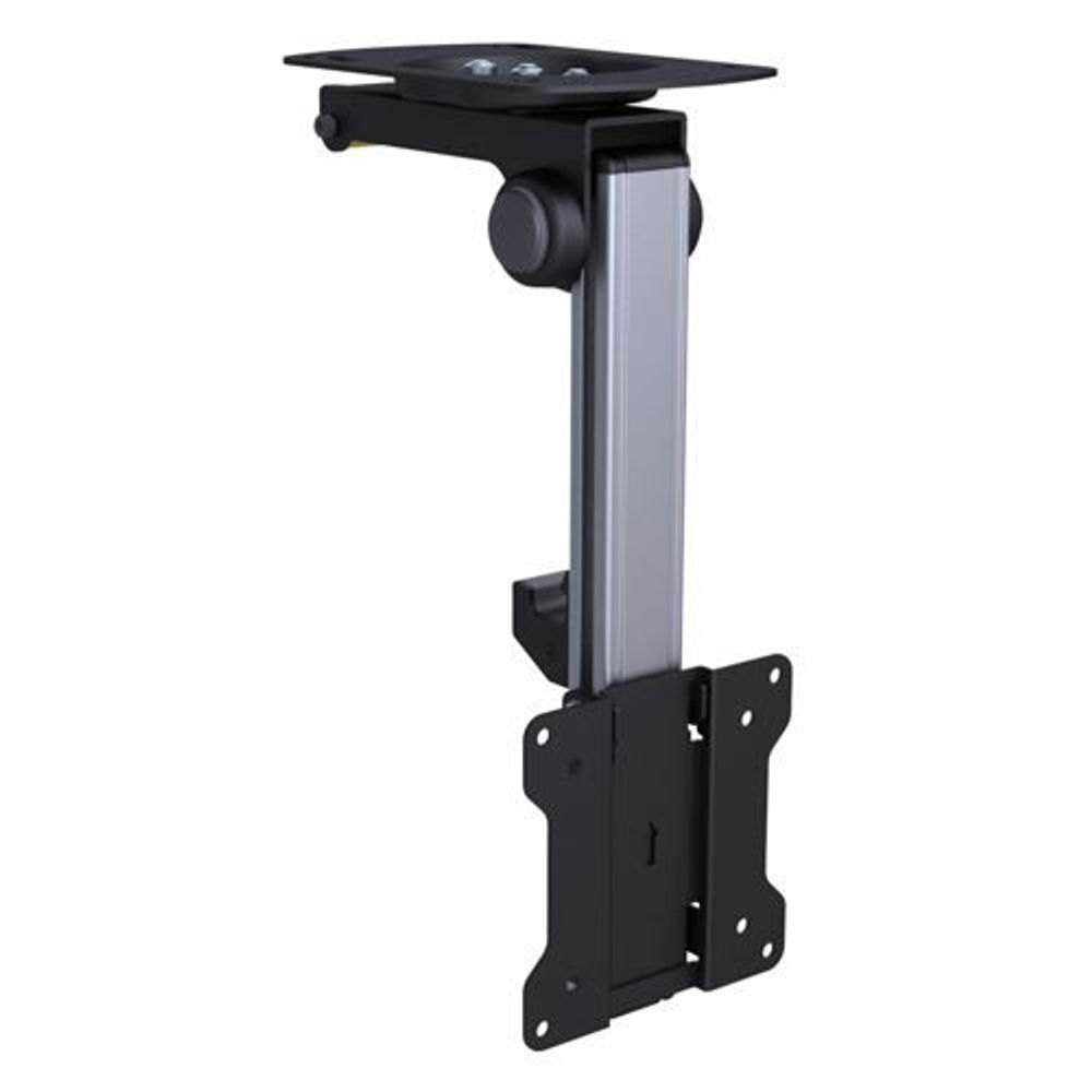 BRATECK 13-27" Fold-up Retractable TV Ceiling Mount with Flexible Sliding Rails. Easy Fold Lock System