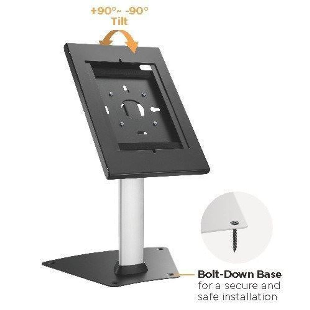 BRATECK Anti-Theft Countertop Tablet Kiosk Stand. For 9.7/10.2 iPad, 10.5 iPad Air/ iPad Pro, 10.1" Samsung Galaxy Tab