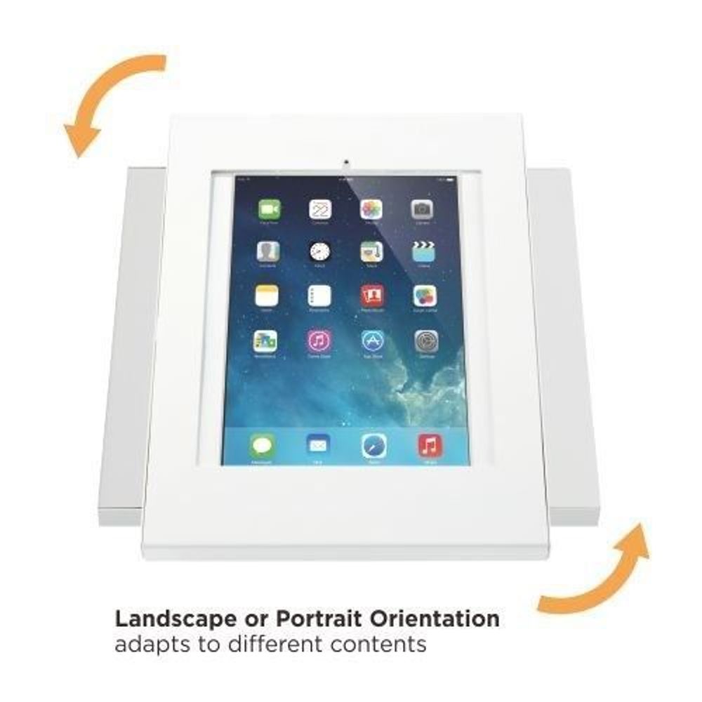 BRATECK Anti-Theft Countertop/Wall Mount Tablet Kiosk. For 9.7/10.2 iPad, 10.5 iPad Air/ iPad Pro, 10.1 Samsung Galaxy Tab A