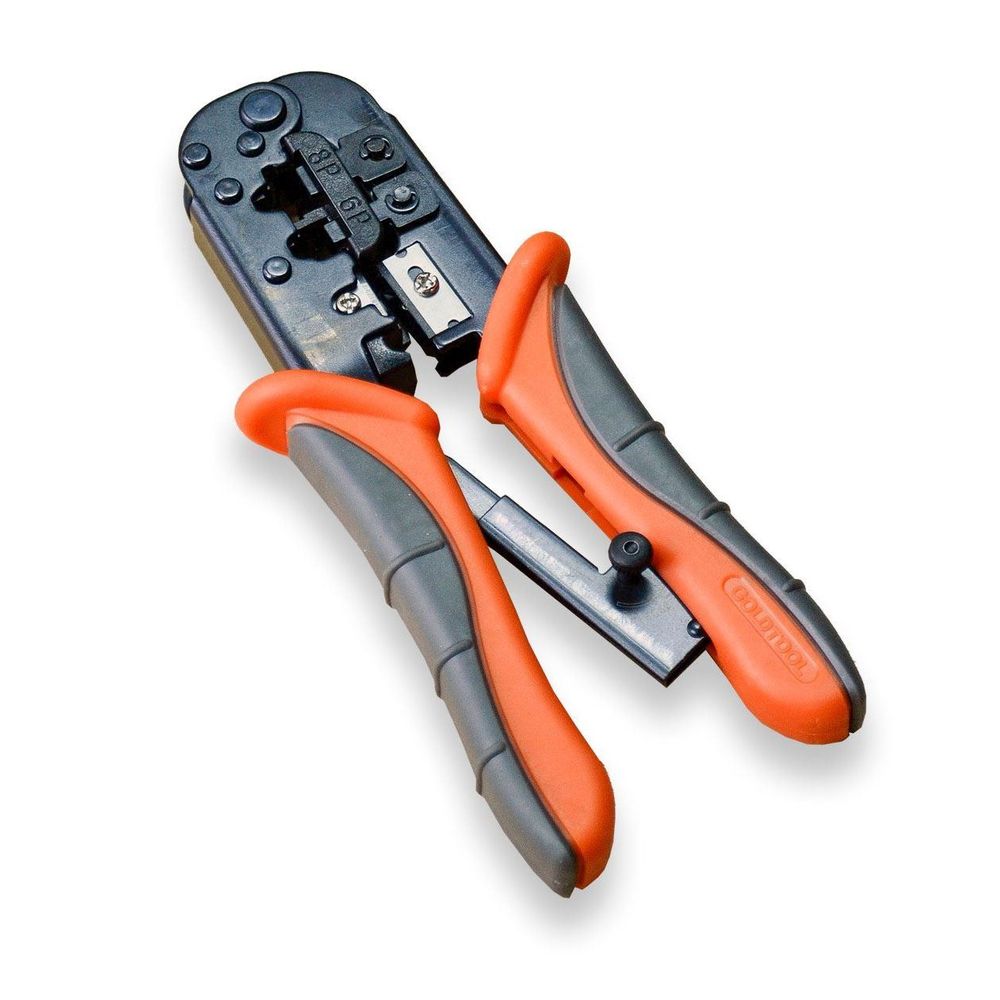 GOLDTOOL Modular Crimping Tool for 8P, 6P Tool.