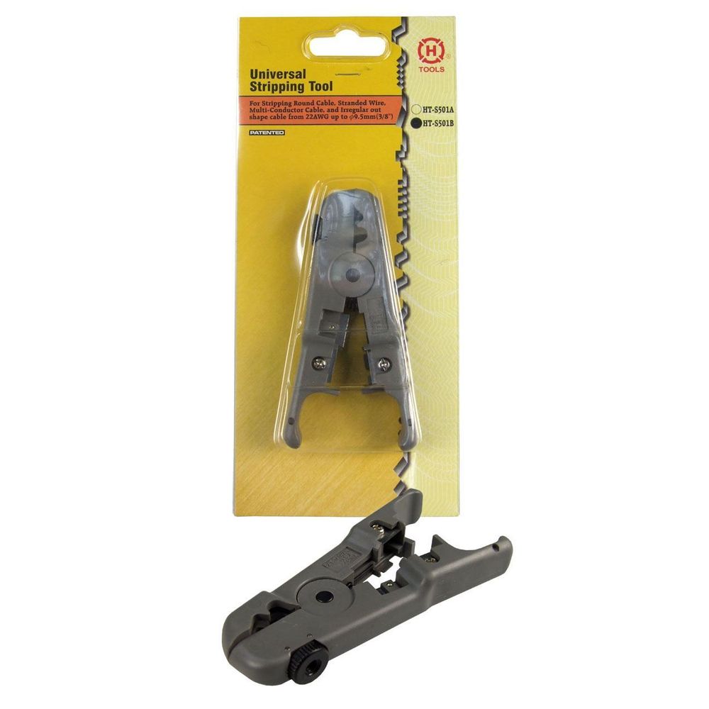 HANLONG UTP/STP Universal Cable Cutter & Stripper with Thumb Screw