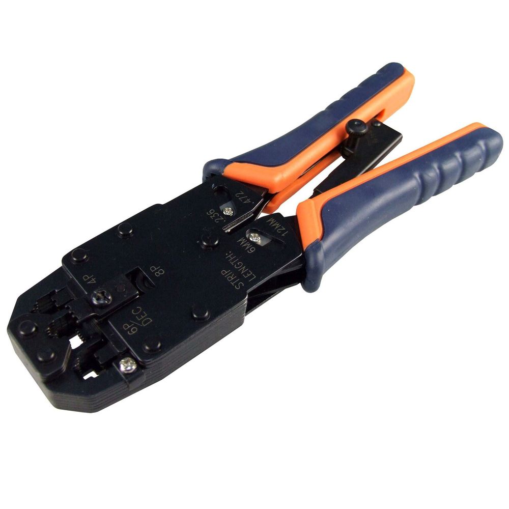 HANLONG RJ45/RJ12/RJ11R RJ14/DEC Modular Crimping Tool.