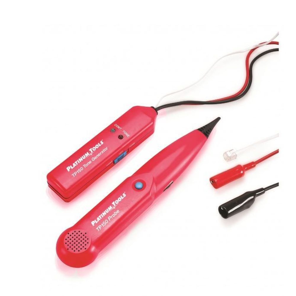 PLATINUM TOOLS Tone & Probe Set. Push button tone activation.