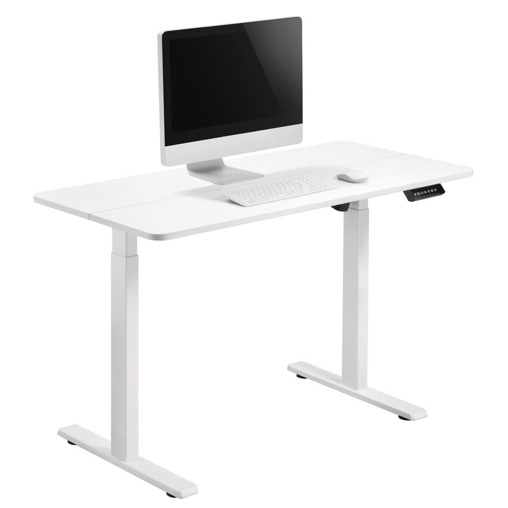 BRATECK Compact Single Motor Electric Sit-Stand Desk with Desktop