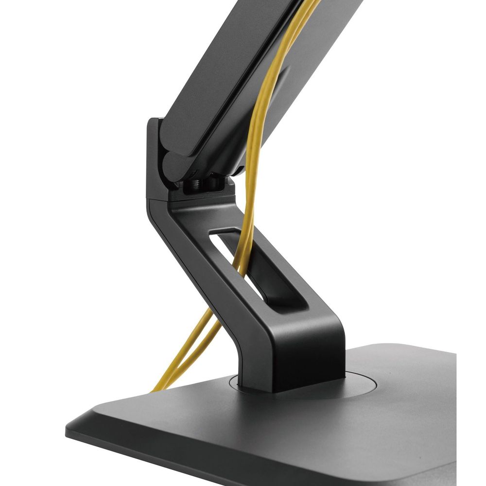 BRATECK 17'' -32'' Single Screen Articulating Monitor Stand. Free-Tilting Design, Rotary Base 360 Rotary VESA Plate