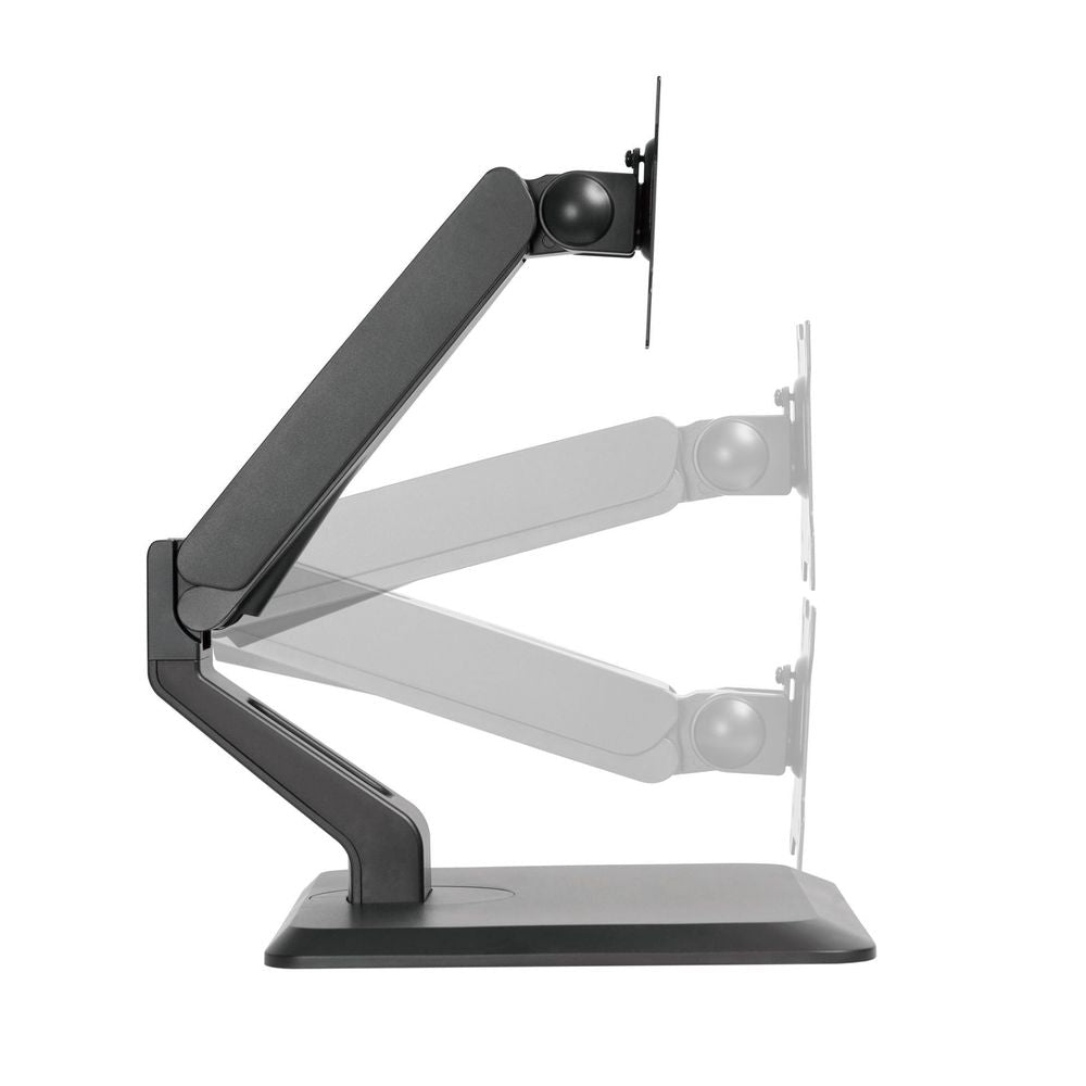 BRATECK 17'' -32'' Single Screen Articulating Monitor Stand. Free-Tilting Design, Rotary Base 360 Rotary VESA Plate