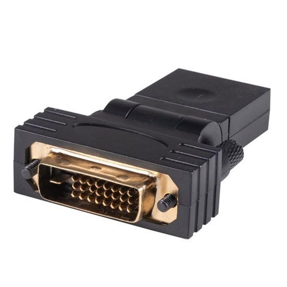 DYNAMIX HDMI Female to DVI-D (24+1) Male Swivel Adapter.