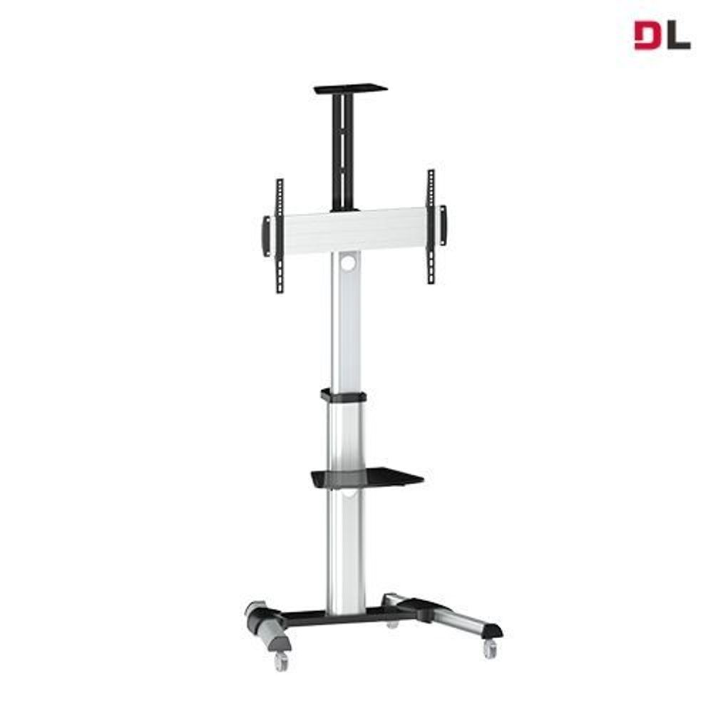 BRATECK 32''-70'' Telescopic Manual Height Adjust TV Cart. Max 50Kgs VESA support up to 600x400