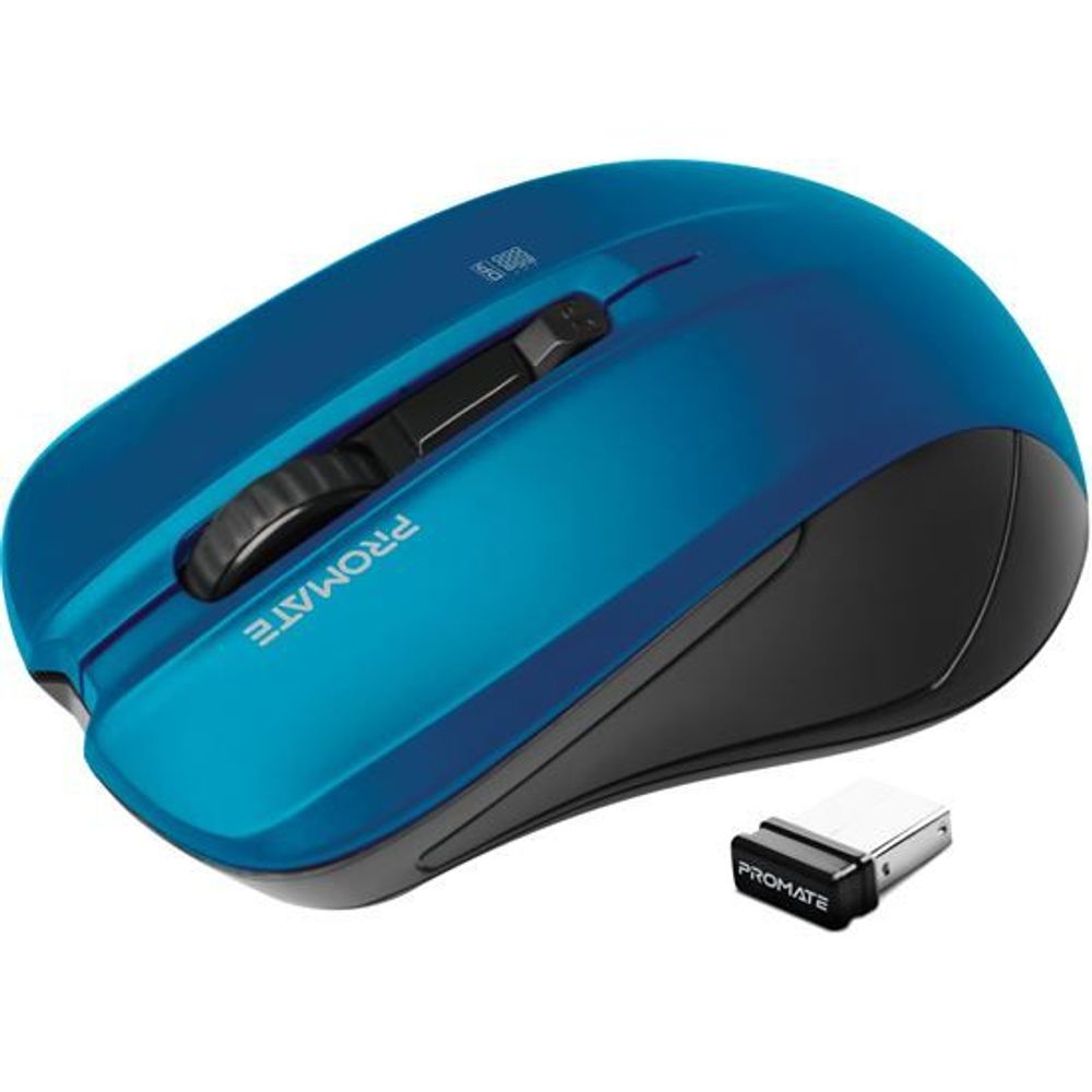 PROMATE Ergonomic Wireless Mouse with Ambidextrous Design.