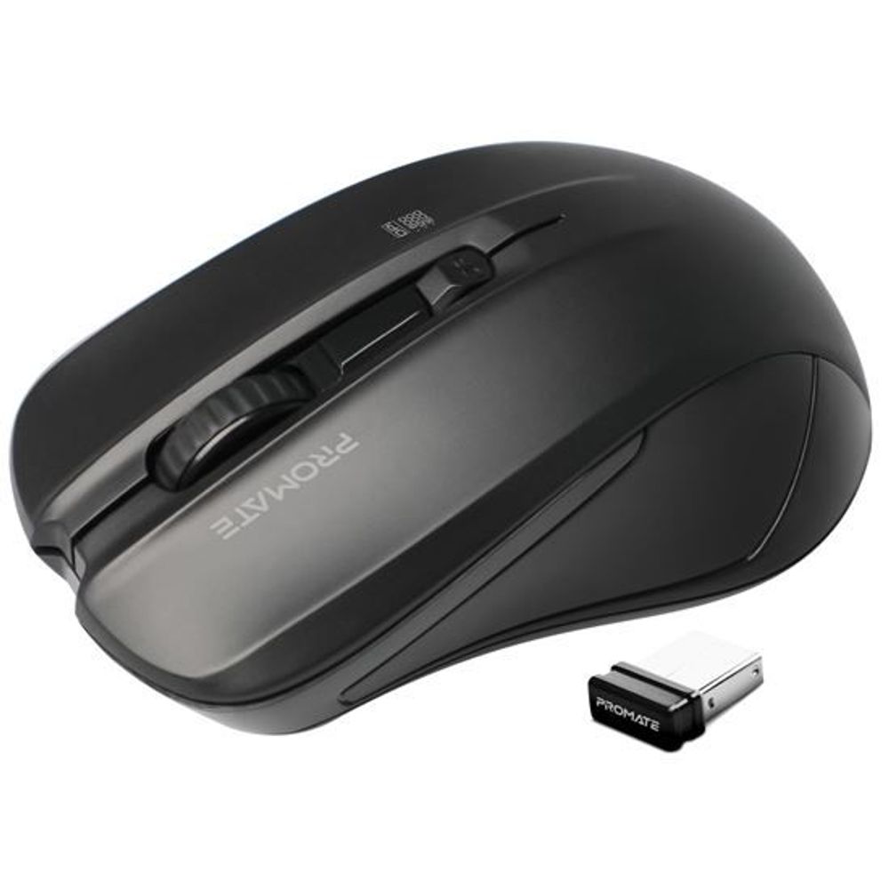 PROMATE Ergonomic Wireless Mouse with Ambidextrous Design.