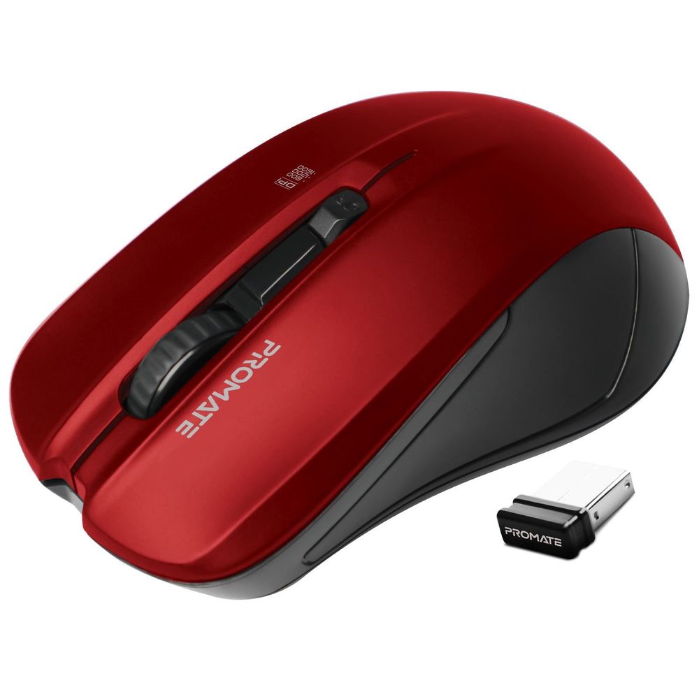 PROMATE Ergonomic Wireless Mouse with Ambidextrous Design.