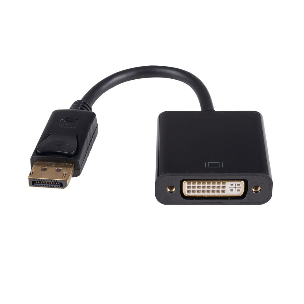 DYNAMIX 0.2m DisplayPort Male to DVI-D Female Active Converter.