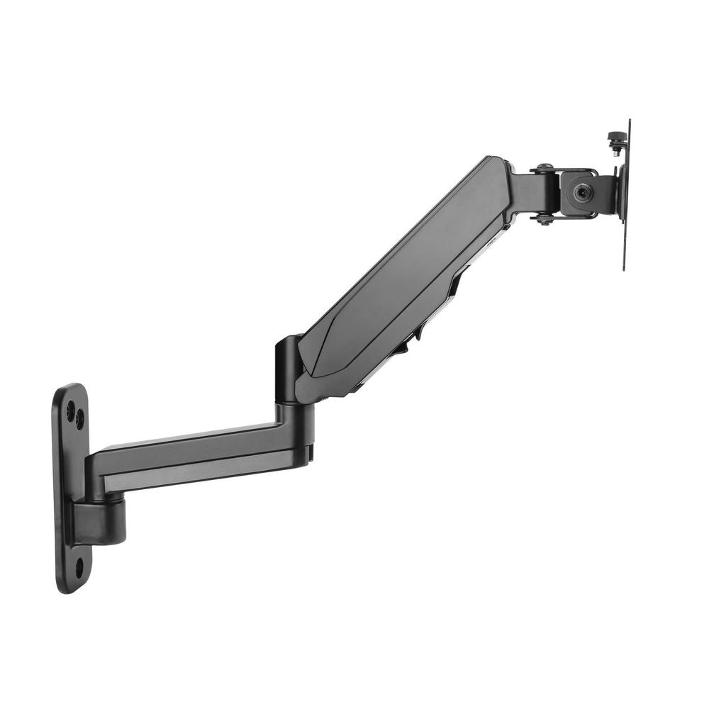 BRATECK 17''-32'' Single Screen Wall Mounted Gas Spring Monitor Arm. Max load: 9kgs. VESA 75x75 & 100x100