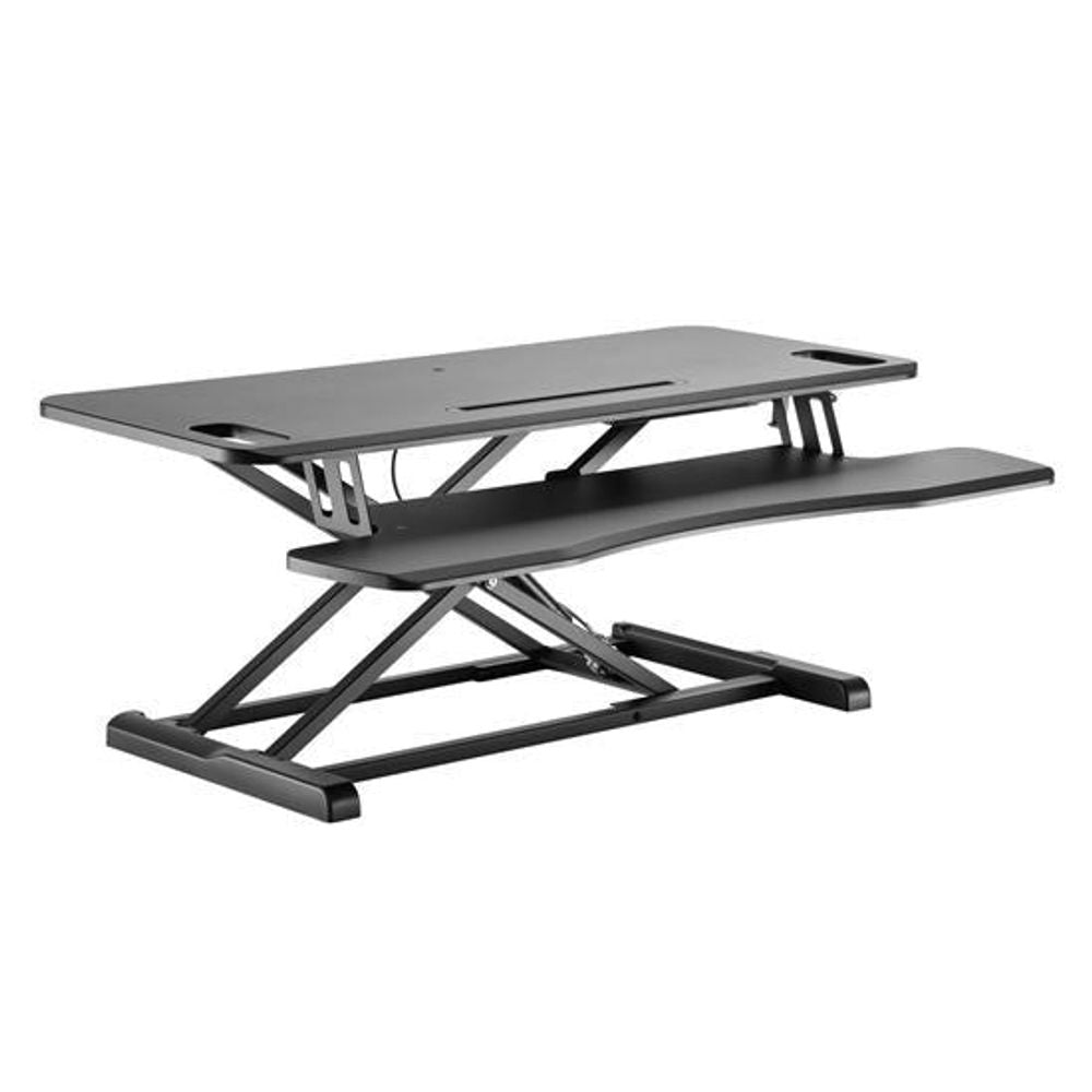 BRATECK Gas-Spring Scissor Lift Desktop Sit-Stand Workstation.