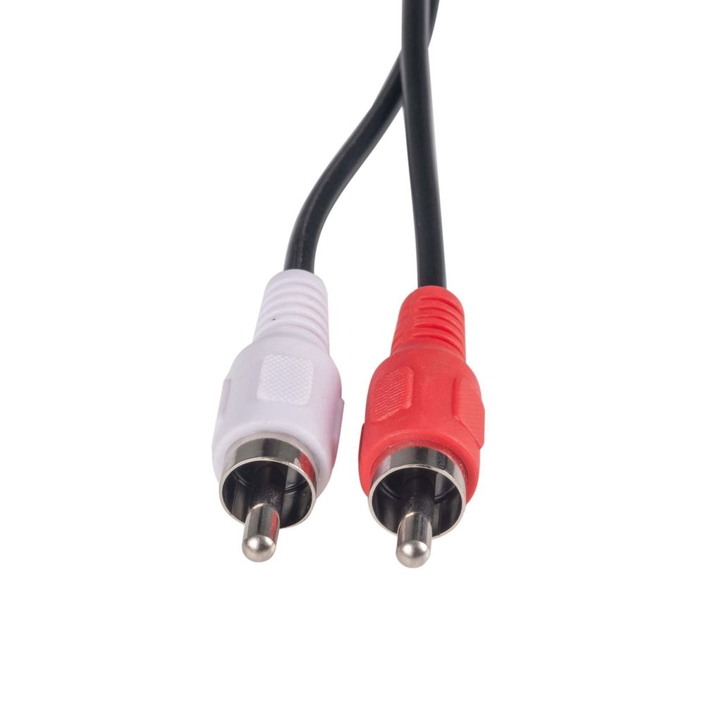 DYNAMIX 2m RCA Audio Cable 2 RCA to 2 RCA Plugs, 30AWG, Coloured Red