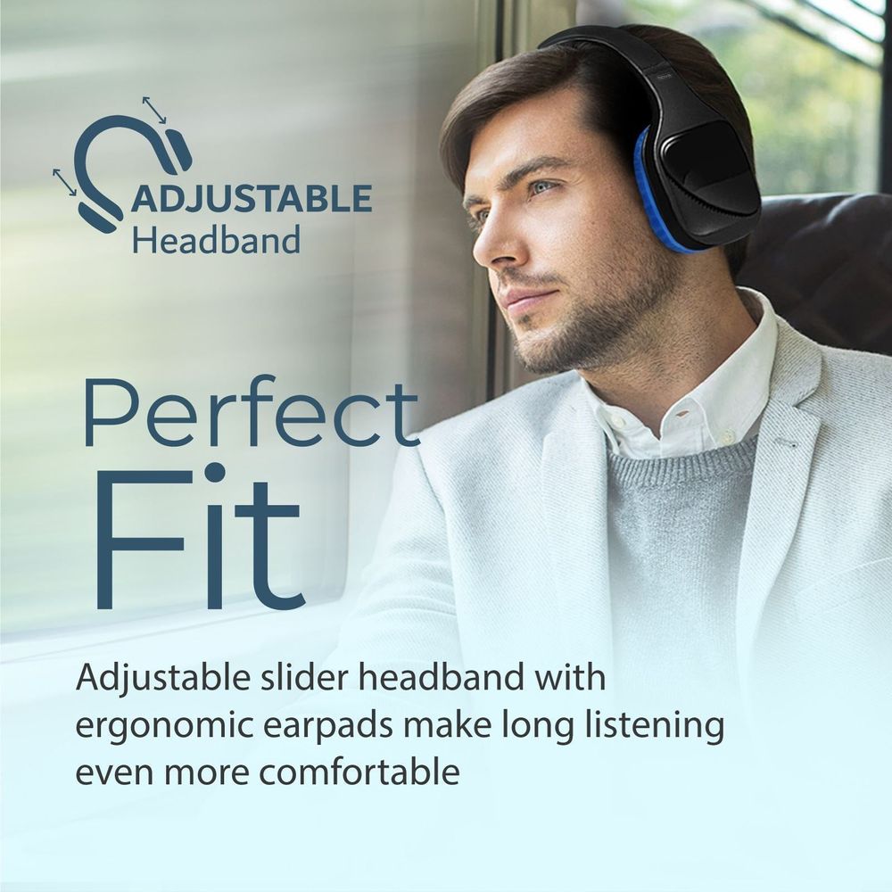 PROMATE Hi-Fi Stereo Bluetooth Wireless Over-Ear Headphones. Colour Options