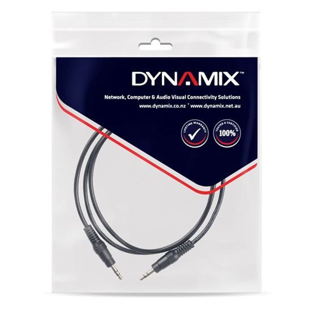 DYNAMIX 5M Stereo 3.5mm Plug Stereo MM Cable