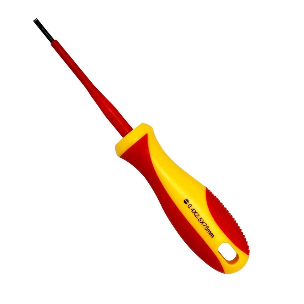 GOLDTOOL 75mm Electrical Insulated VDE Screwdriver. Tested to 1000