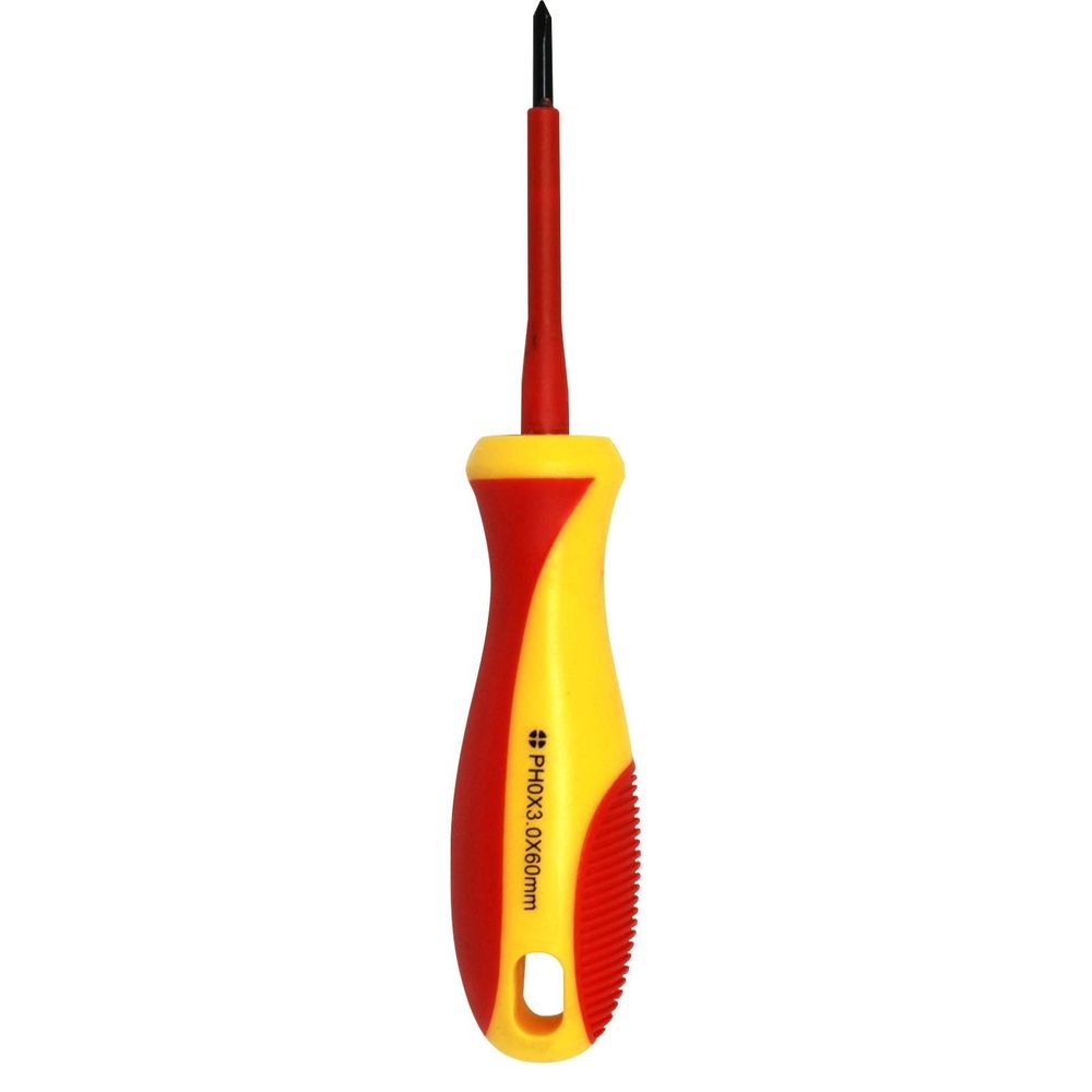 GOLDTOOL 60mm Electrical Insulated VDE Screwdriver. Tested to 1000