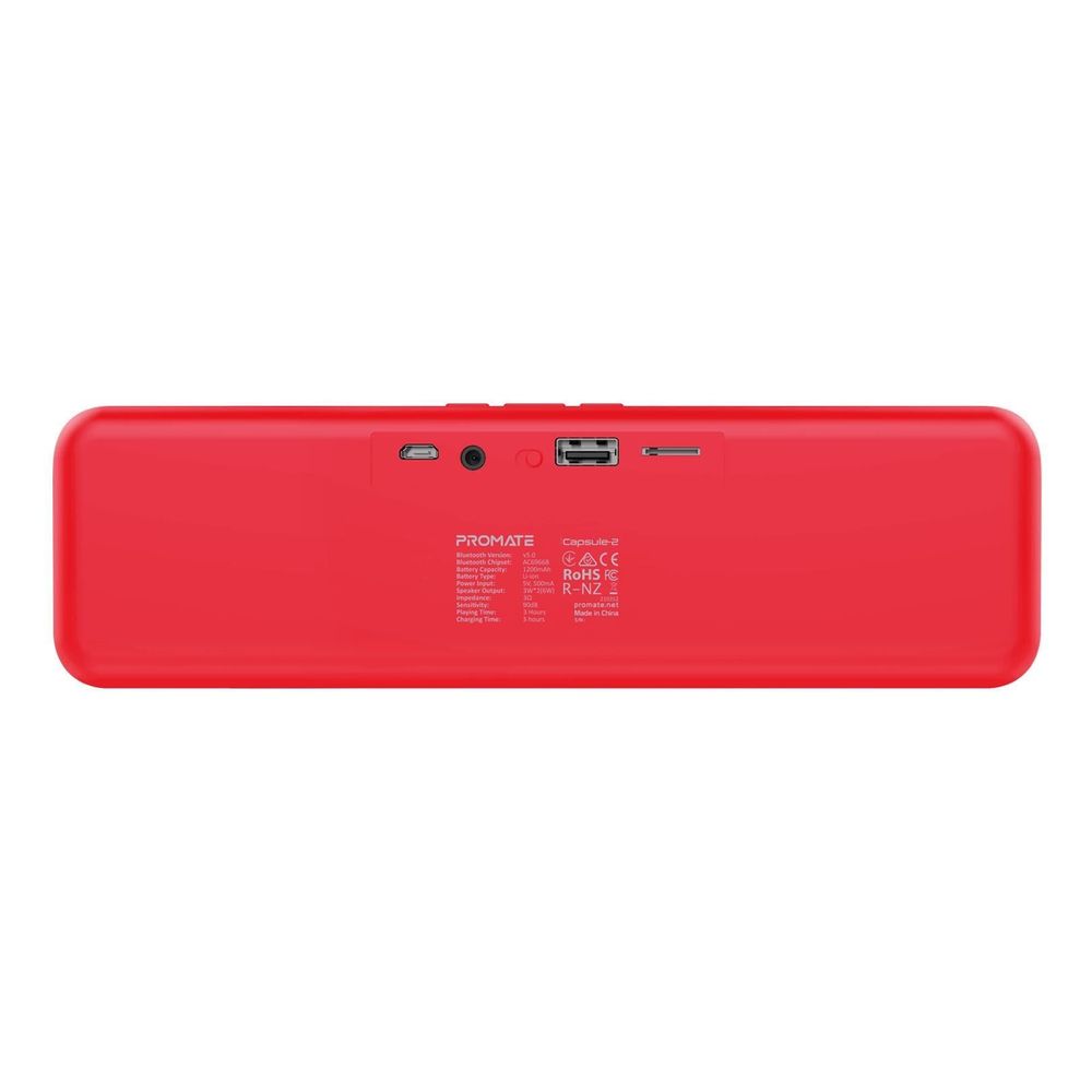 PROMATE CAPSULE-2 6W Wireless HD Bluetooth Portable Speaker. Built-in 1200mAh, Colour Options