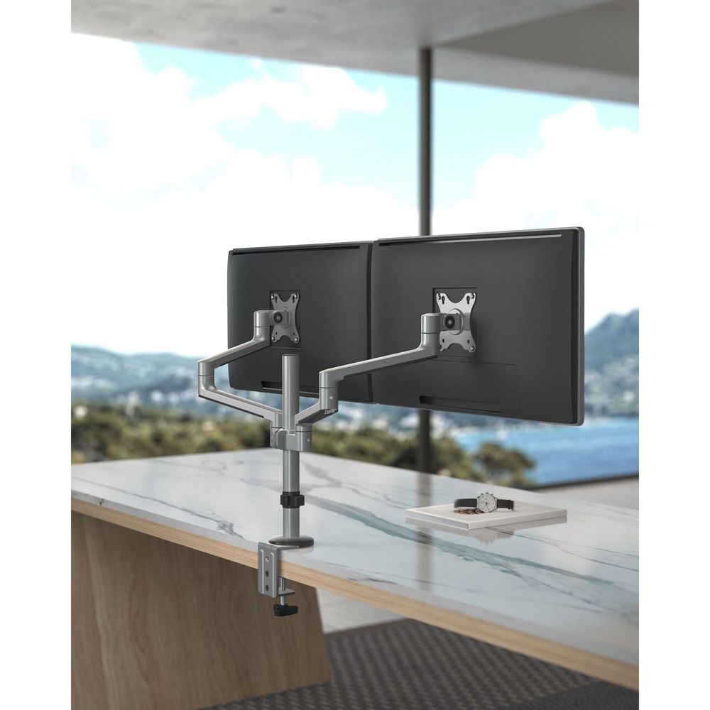 BRATECK 17"-32" Dual Arm Premium Articulating Monitor Mount.