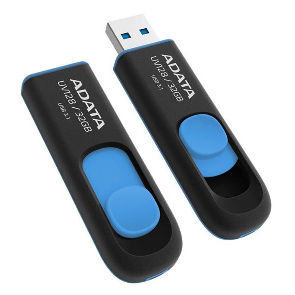 ADATA UV128 Dashdrive Retractable USB3.0 Flash Drive 32GB/64GB/128GB 32GB