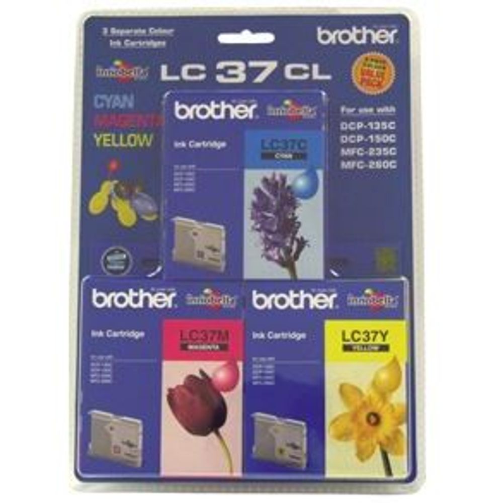 Brother LC37CL3PK Colour Ink Cartridge Triple Pack