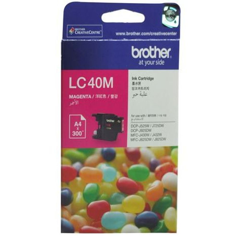 Brother LC40 Ink Cartridges Magenta