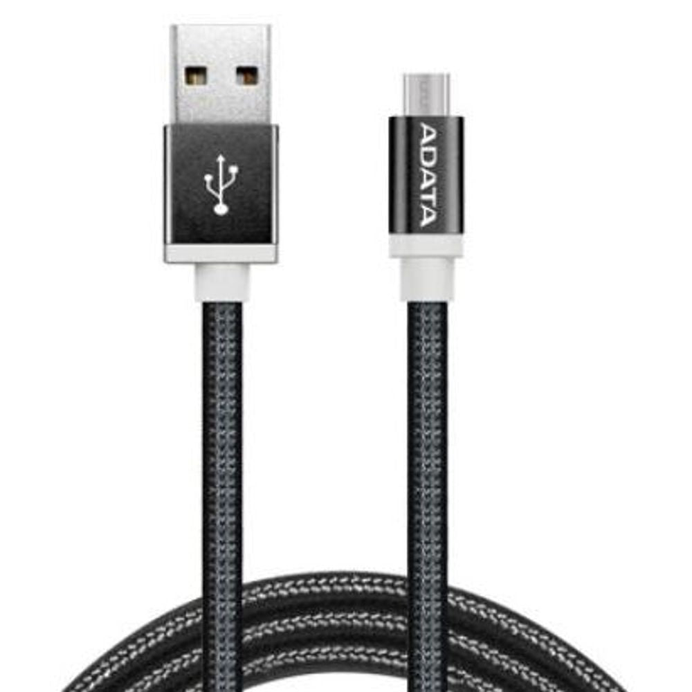 ADATA USB Type A (M) to micro USB Type B (M) Braided Black 1m Connection Cable