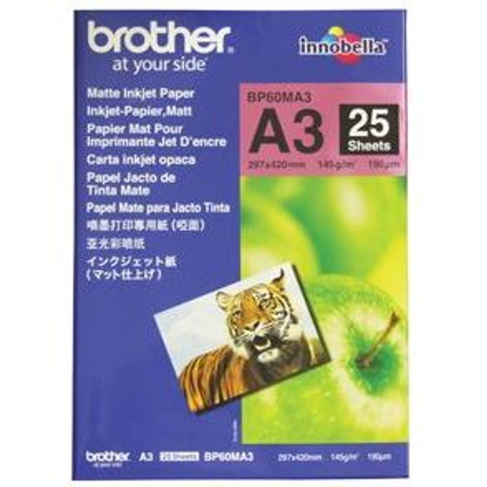 Brother BP60MA3 A3 Matte Inkjet Paper