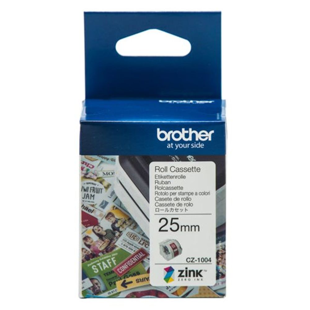 Brother CZ-1004 25mm Printable Roll Cassette