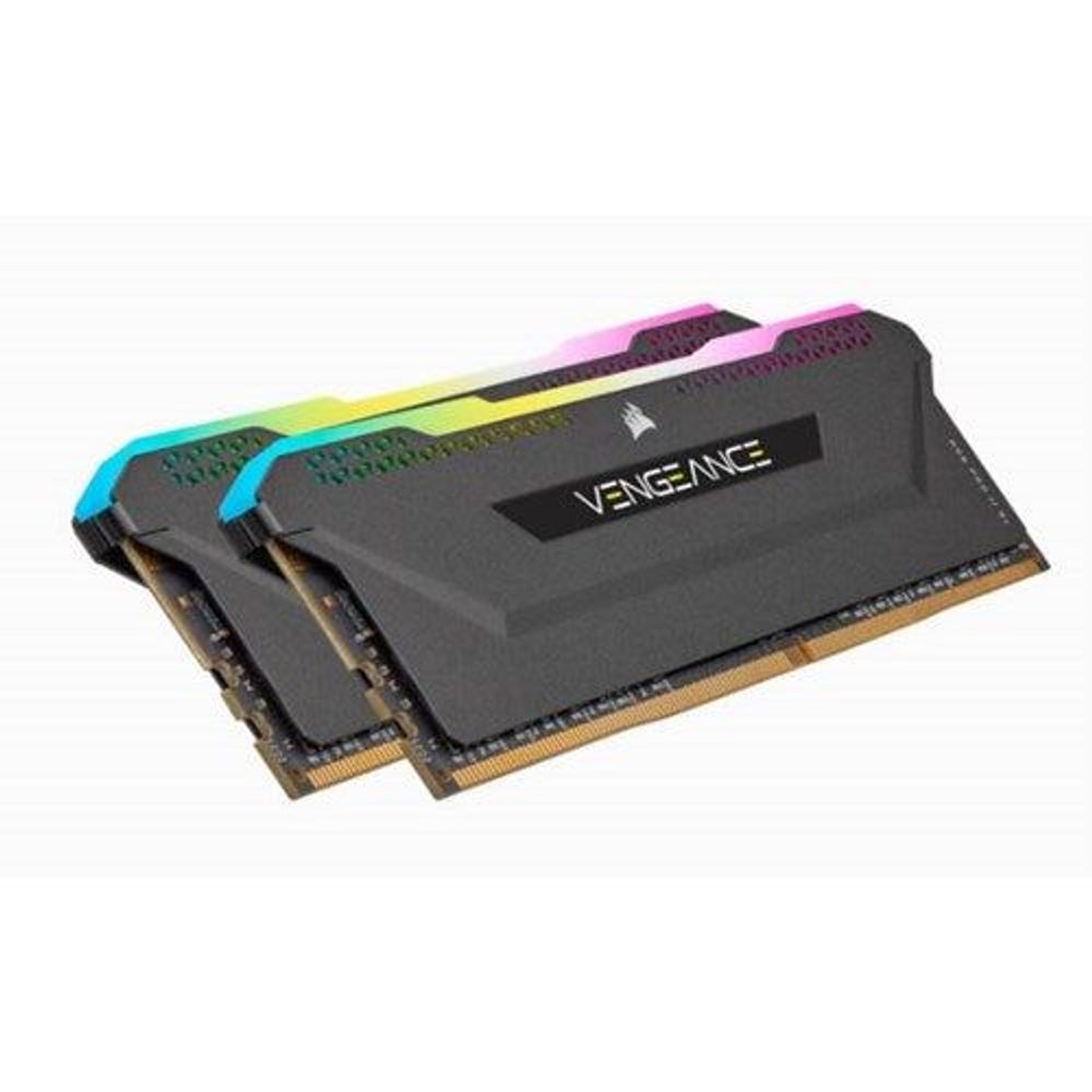 Corsair CMH32GX4M2D3600C18 DDR4, 3600MHz 32GB 2x16GB Dimm, Unbuffered, 18-22-22-42, Xmp 2.0, Vengeance RGB Pro Sl Black Heatspreader, RGB LED, 1.35v