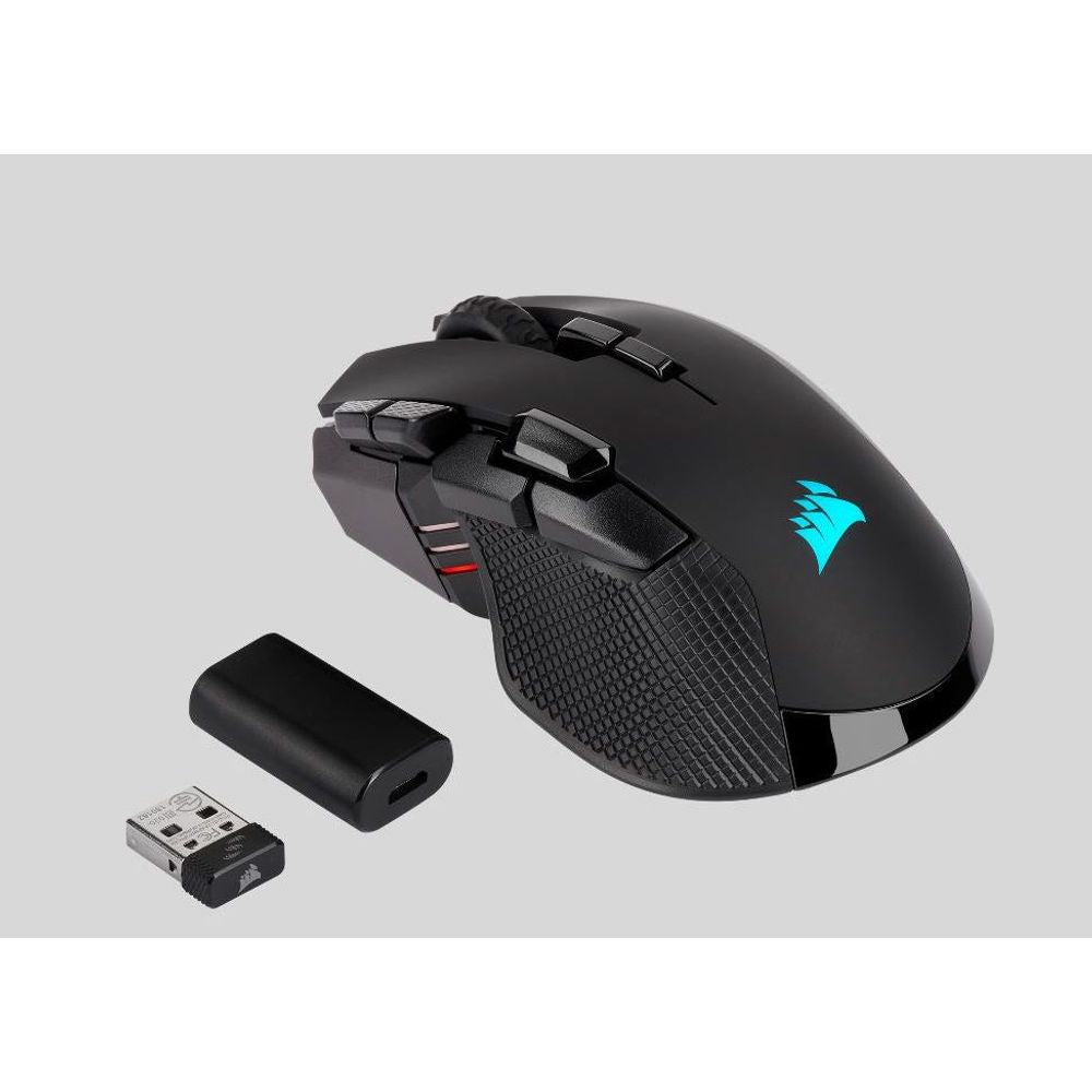 Corsair Ironclaw RGB 18000 DPI Wireless Rechargeable Optical Gaming Mouse