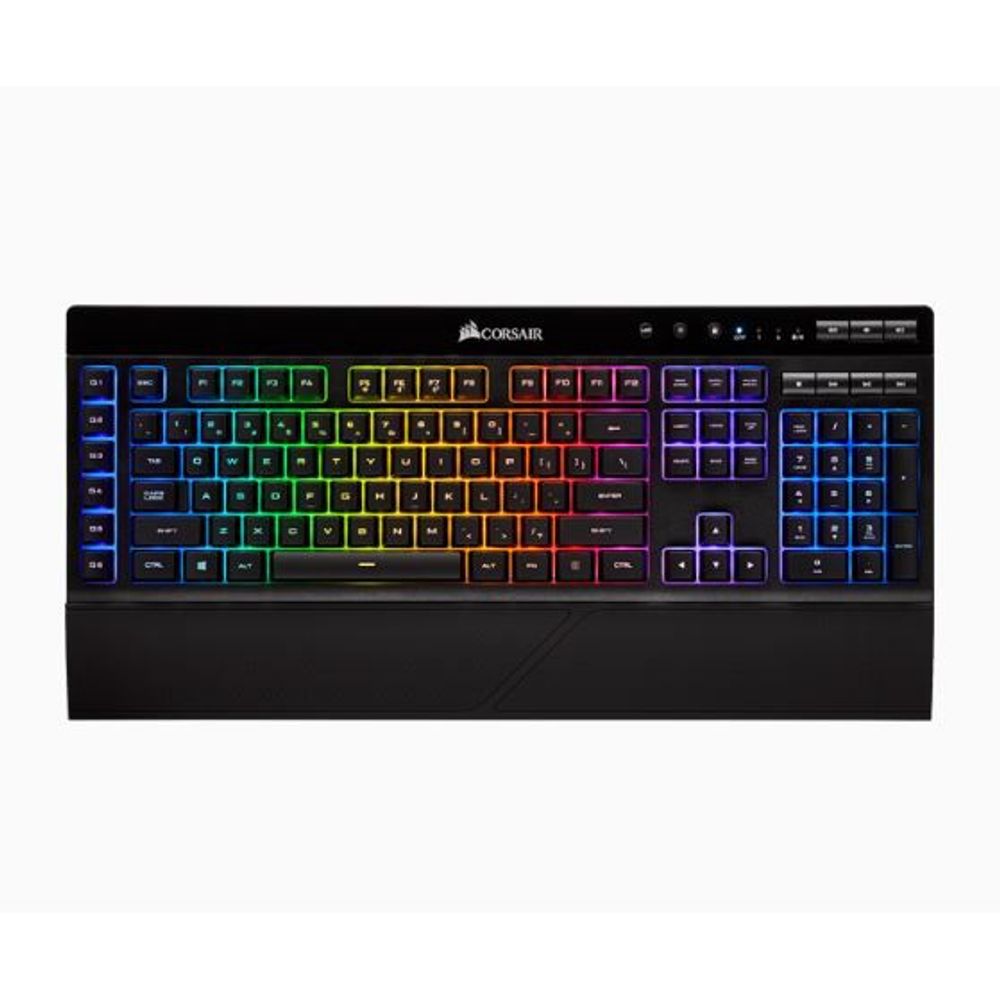 Corsair K57 RGB Wireless Gaming Keyboard with Slipstream Wirelss Technology - Black