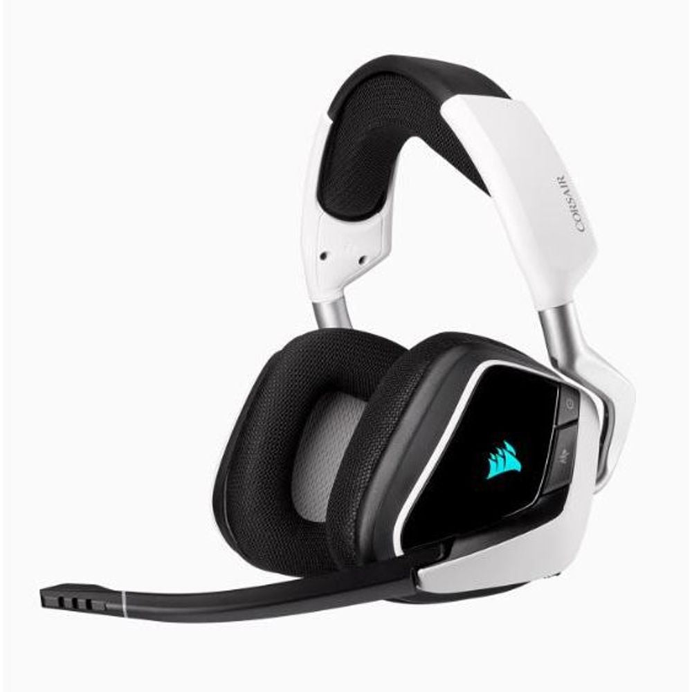 Corsair Void RGB Elite Wireless Premium Gaming Headset with 7.1 Surround Sound - White