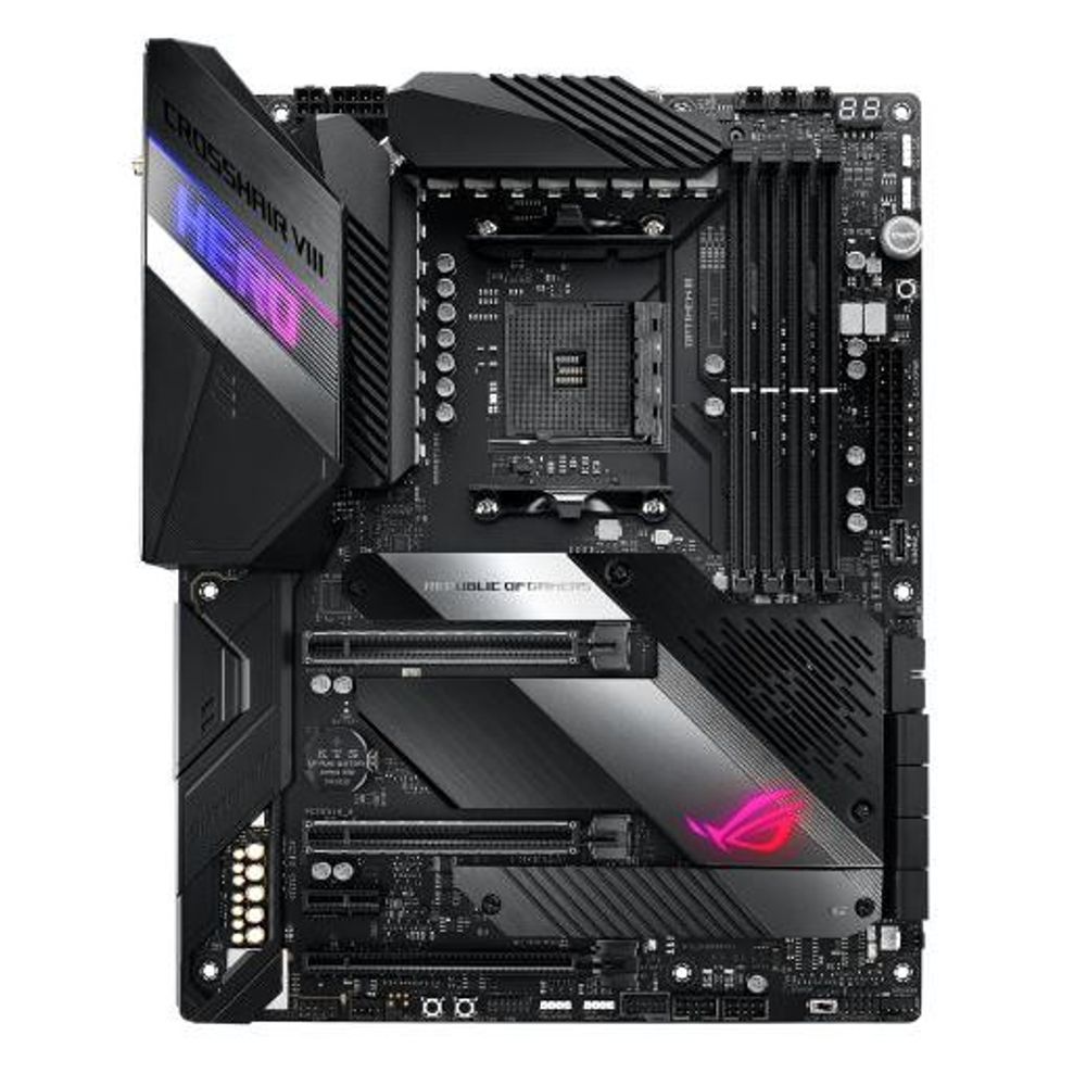 ASUS ROG Crosshair Viii Hero (Wi-Fi) Am4 ATX 4xDDR4 PCIe 4.0 M.2 USB3.2 Raid Motherboard